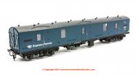 4993 Heljan BR Mk1 57ft General Utility Van in BR Blue livery with Express Parcels branding